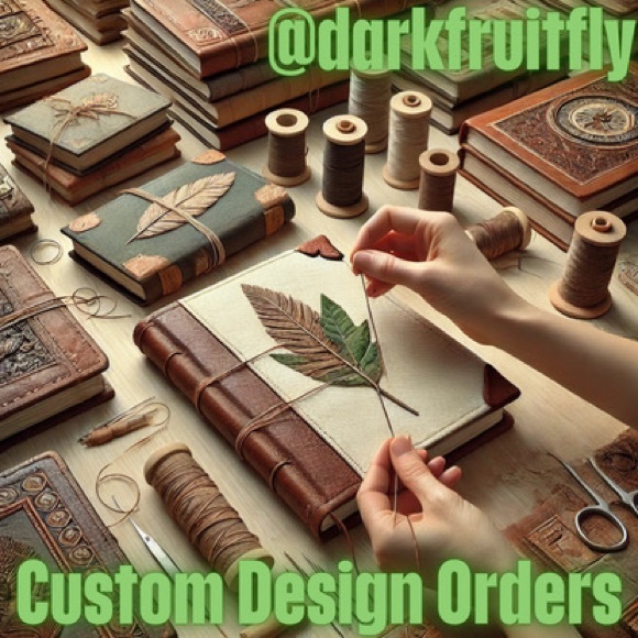 CUSTOM Made To Order Coptic Bound Art Journal. Chicken and Eggs - Picture 9 of 10